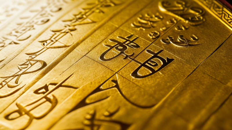 Detail of ancient hebrew name