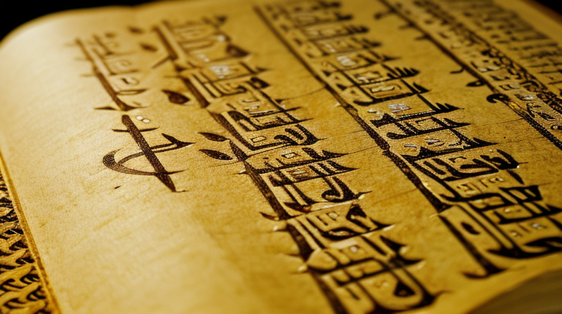 Ancient hebrew manuscript with female names